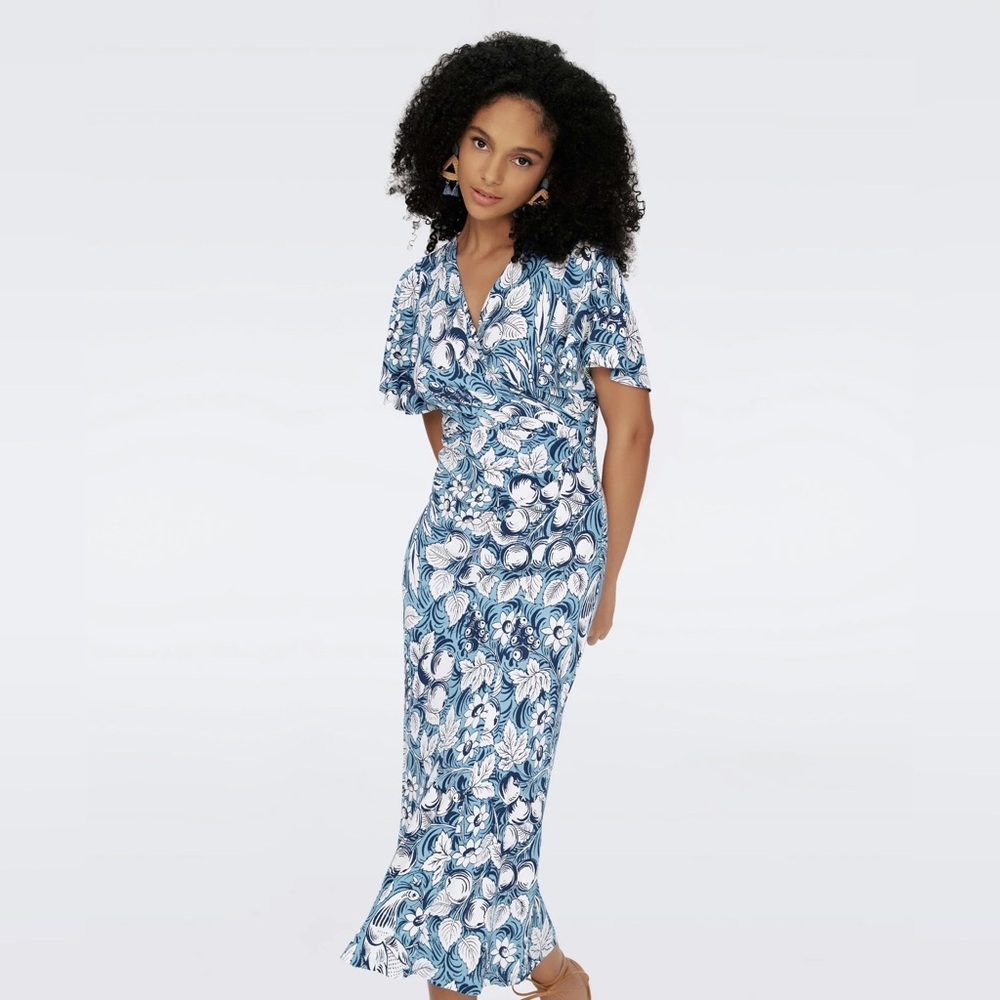 DVF ‘Zetna’ Wrap Dress - Picture 2 of 8